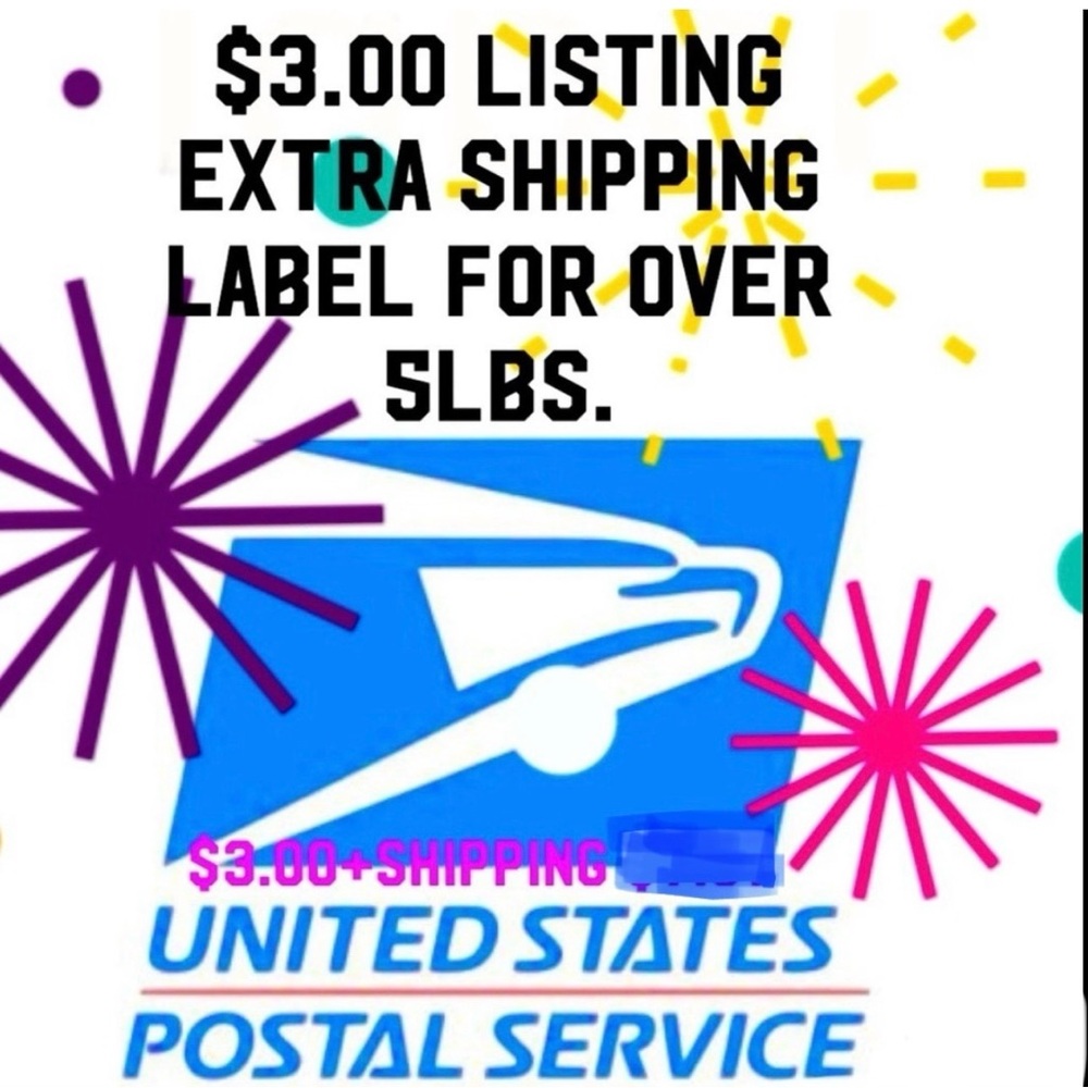 ⭐️Extra‎ Shipping Label🩷Additional Shipping Label Purchase for a bundle over 5lb